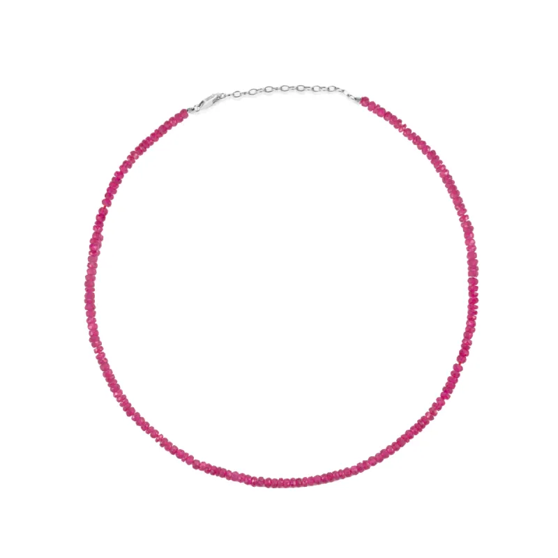 Ruby Bead Layering Necklace sold by Meira T