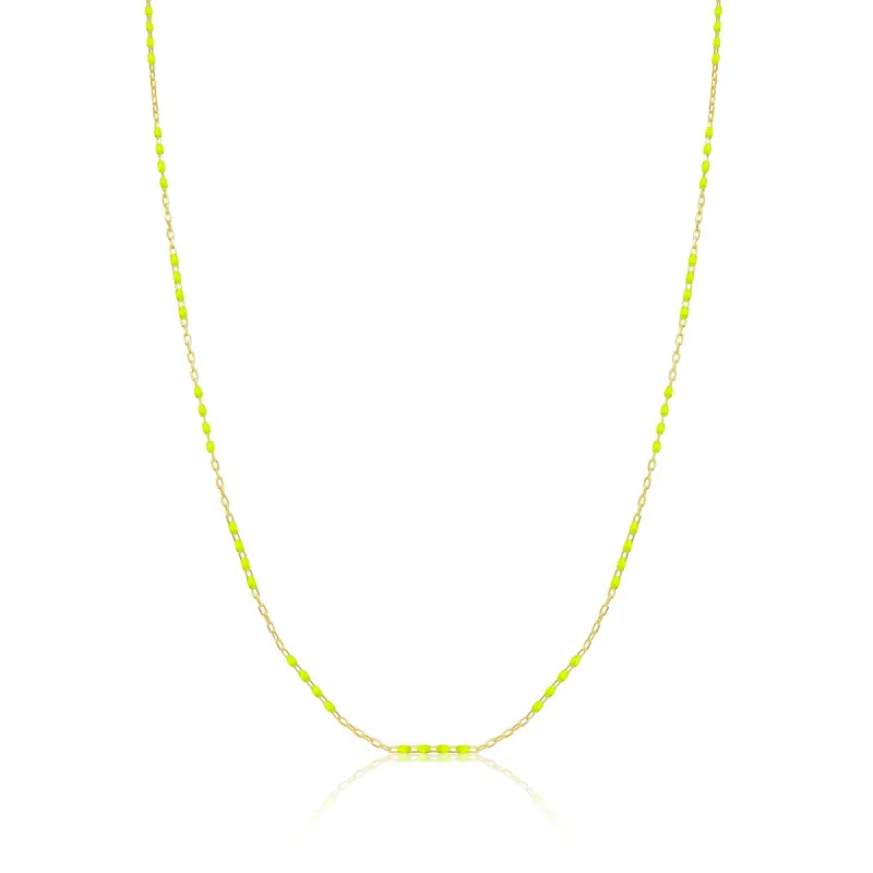 Yellow Enamel and Gold Chain sold by Meira T