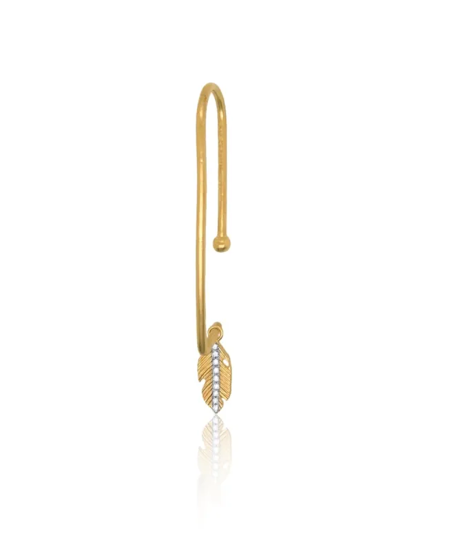 Hook Earrings with Dangling Charm sold by Meira T