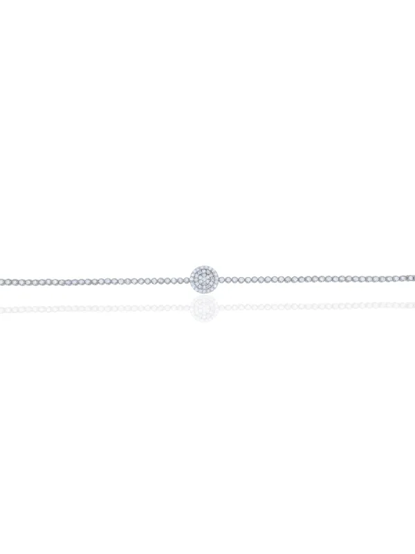 Pave Disc Diamond Tennis Bracelet - ONLINE EXCLUSIVE sold by Meira T