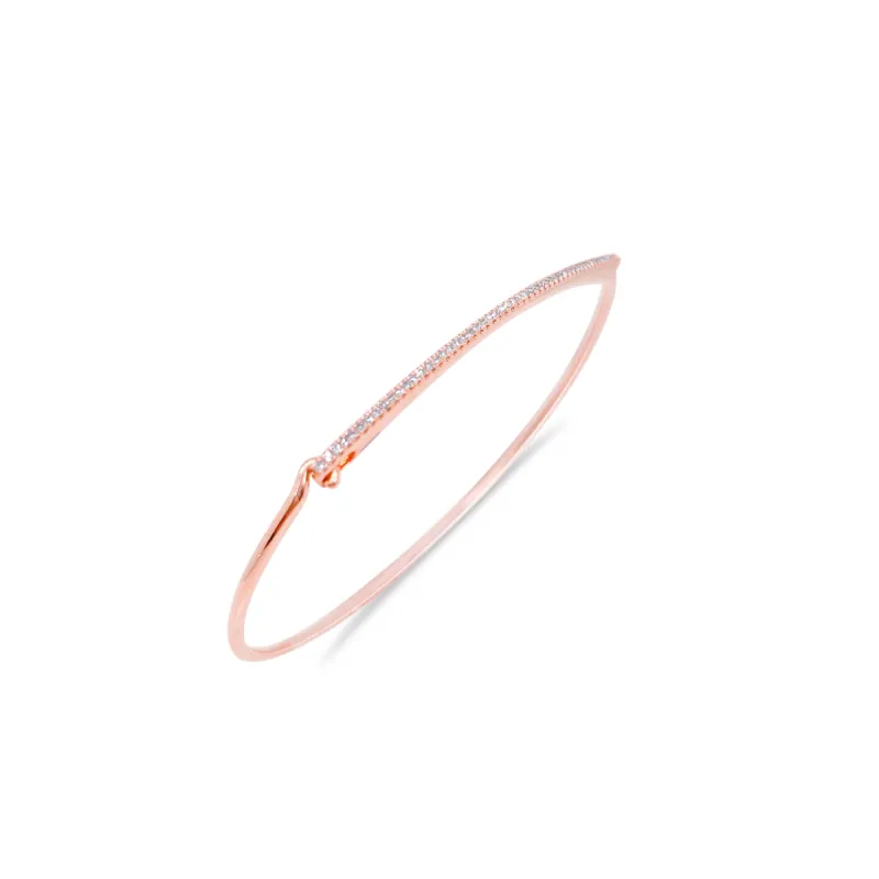Rose Gold Diamond Bangle Bracelet *ONLINE EXCLUSIVE* sold by Meira T