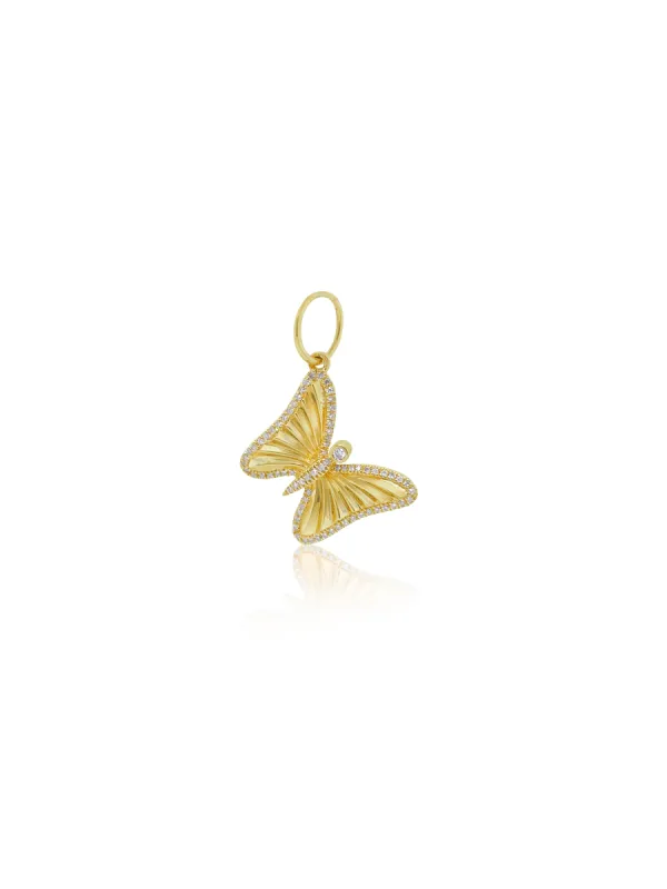 Yellow Gold Butterfly Charm sold by Meira T