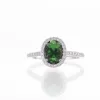 Green Tourmaline White Gold Diamond Ring sold by Meira T