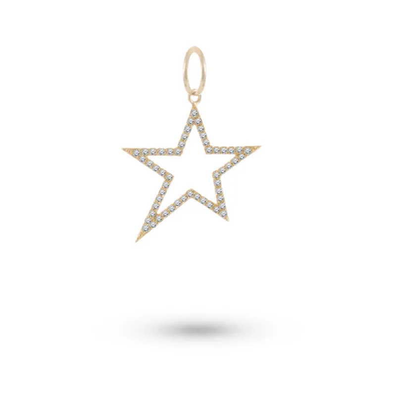 Chunky Yellow Gold Star Charm sold by Meira T