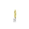 Yellow Gold High Polished Huggie Initial Earring sold by Meira T