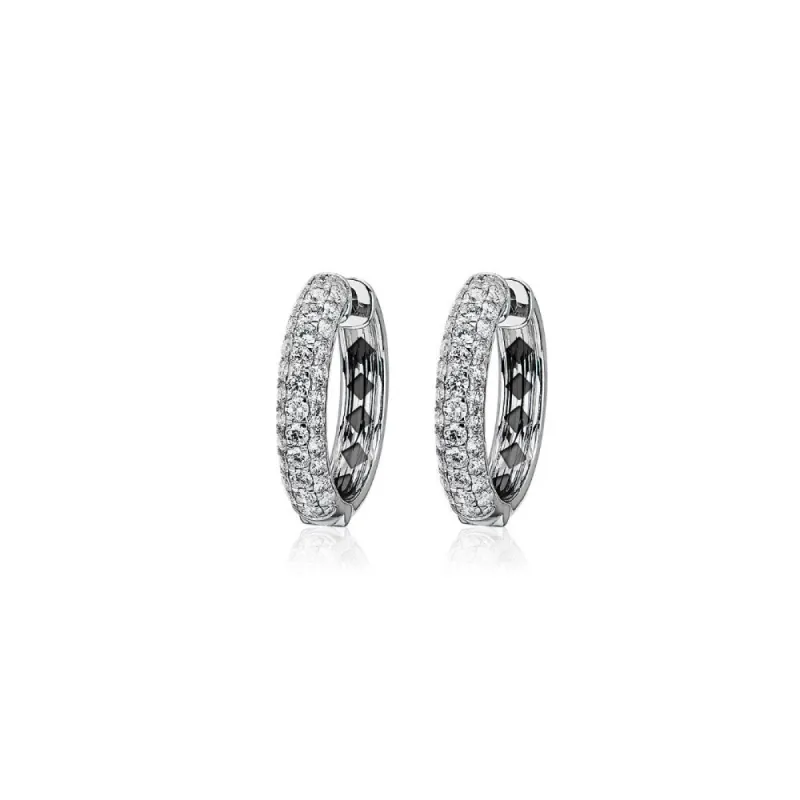Pave Diamond Mini Hoops sold by Meira T