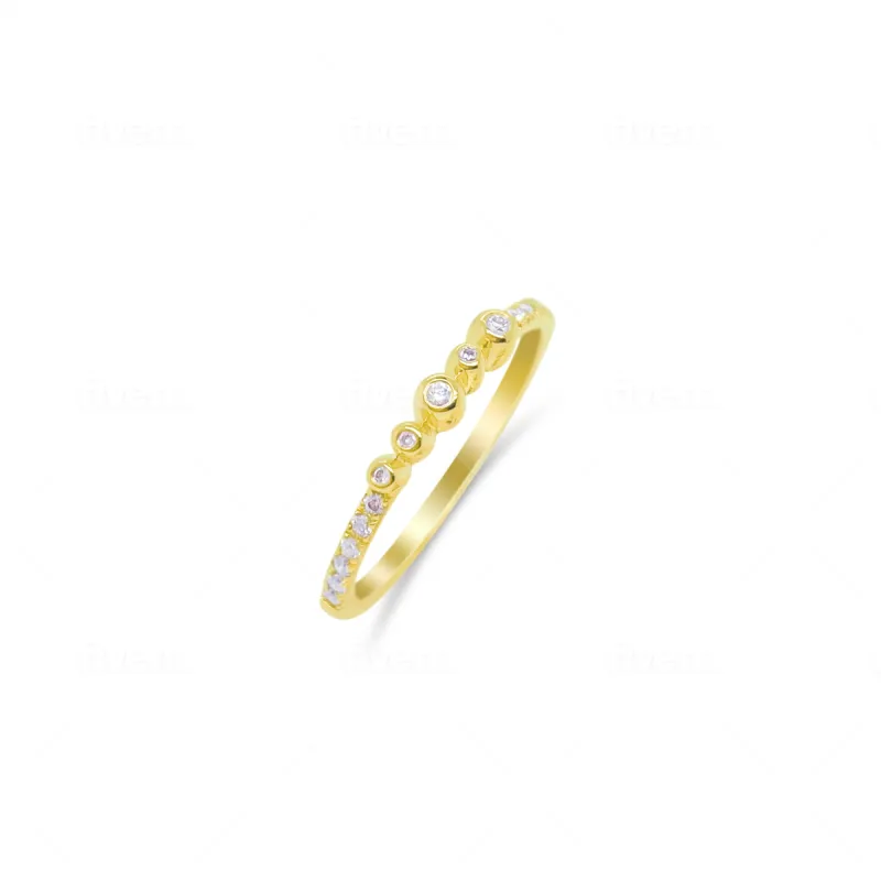 Yellow Gold Diamond Bezel Band size 6.5 sold by Meira T