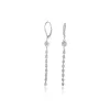 White Gold Drop Diamond Earrings sold by Meira T