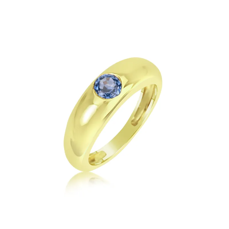 Yellow Gold Sapphire Yellow Gold Ring sold by Meira T
