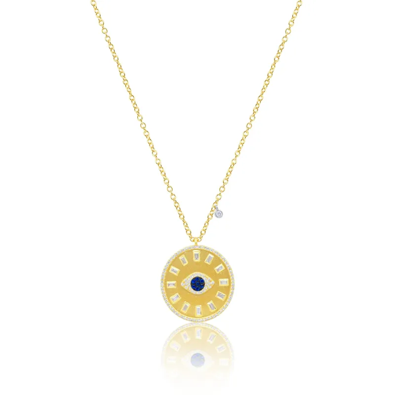 Yellow Gold Evil Eye Medallion sold by Meira T