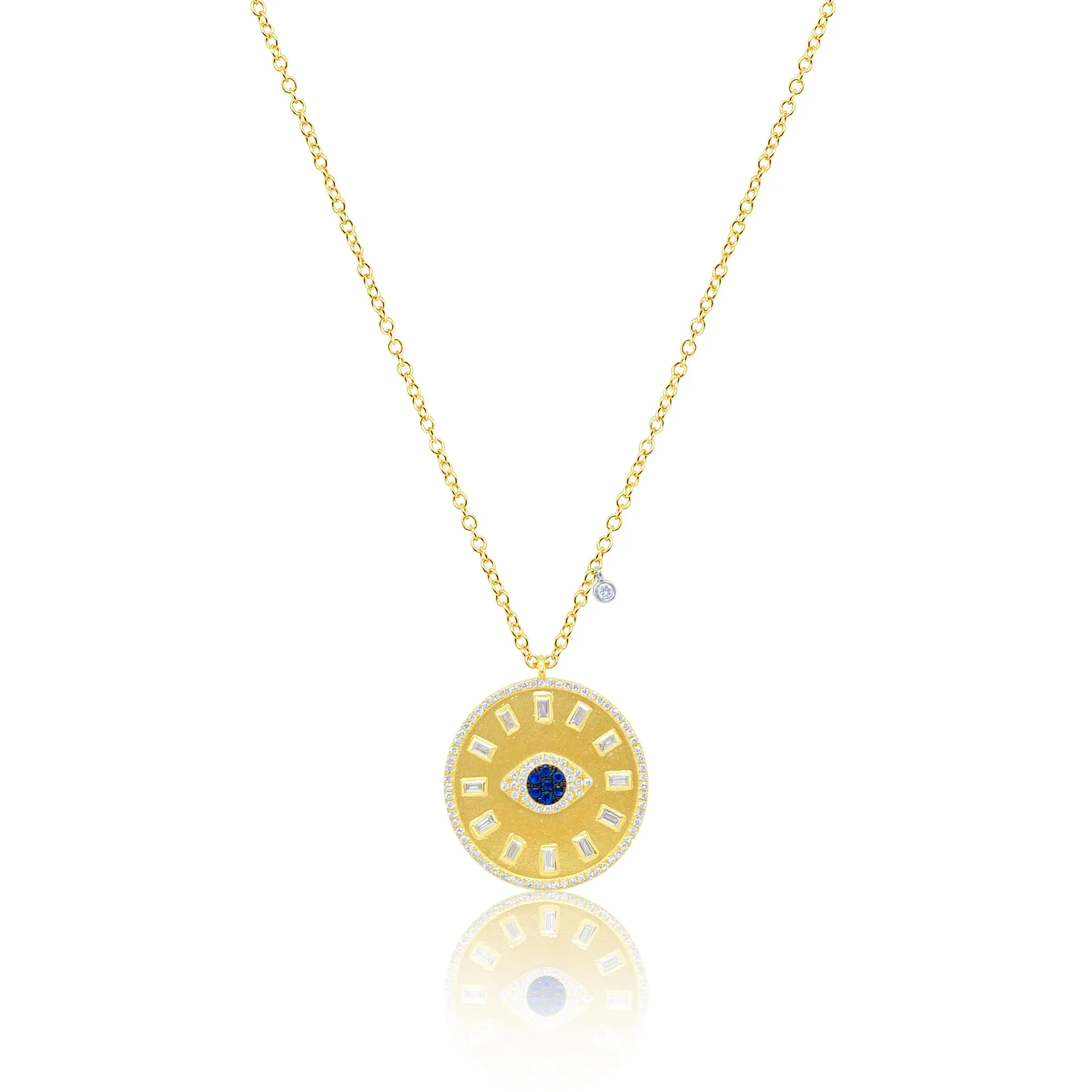 Yellow Gold Evil Eye Medallion sold by Meira T