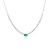 Emerald and Diamond Tennis Choker sold by Meira T