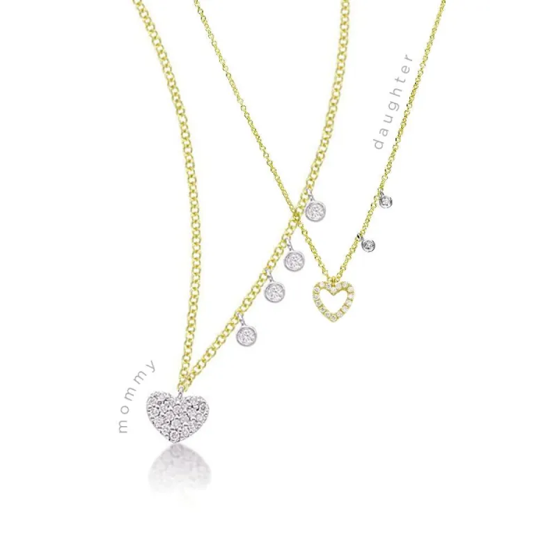 Mommy & Me | Heart Necklace Set sold by Meira T