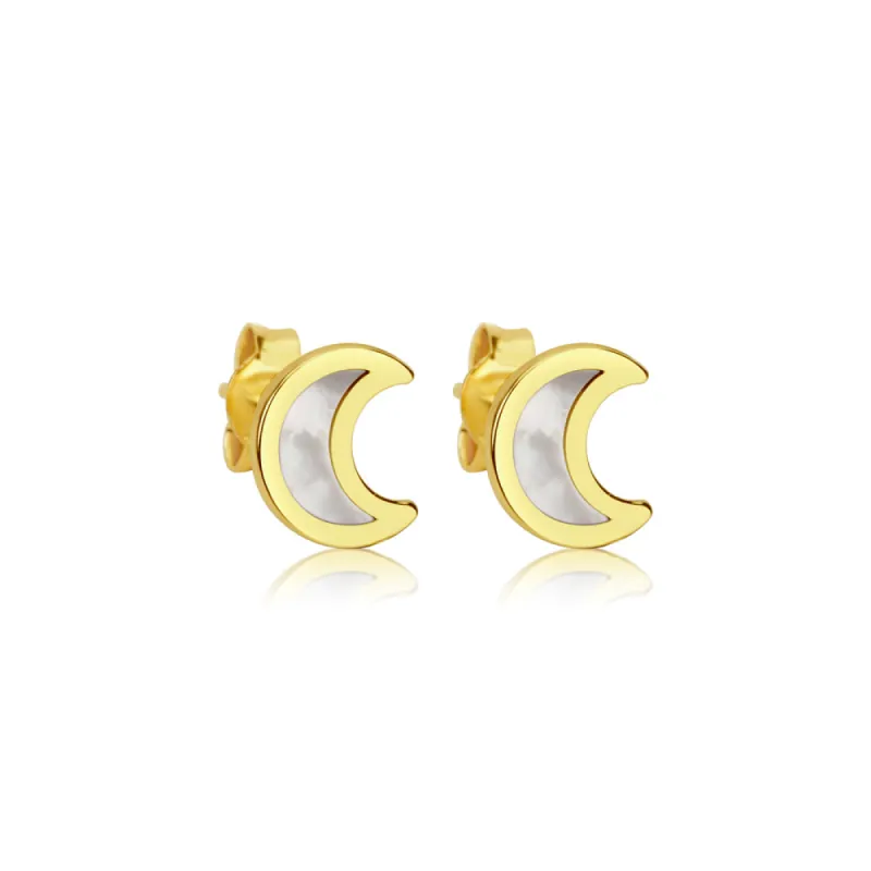 Cloudy Moon Studs sold by Meira T