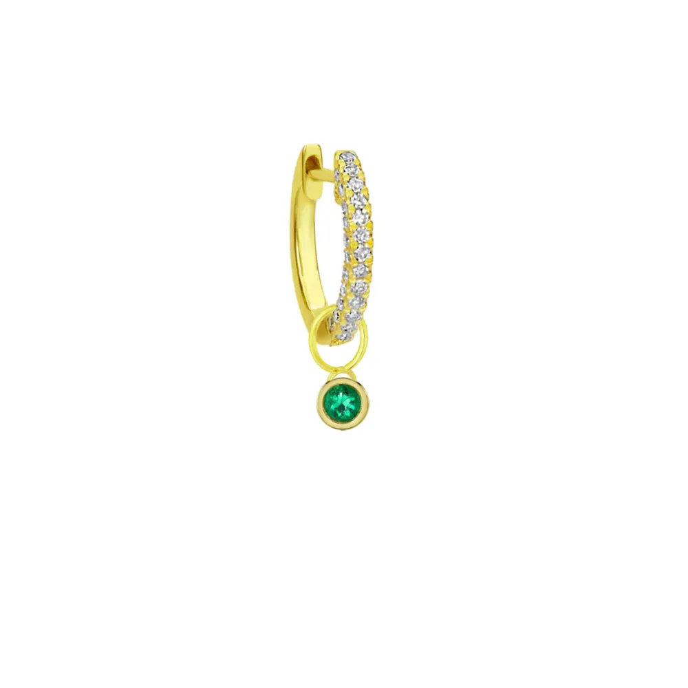 Bezel Set Emerald Charm sold by Meira T product image thumbnail 2