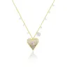 Blue Topaz Heart Necklace sold by Meira T