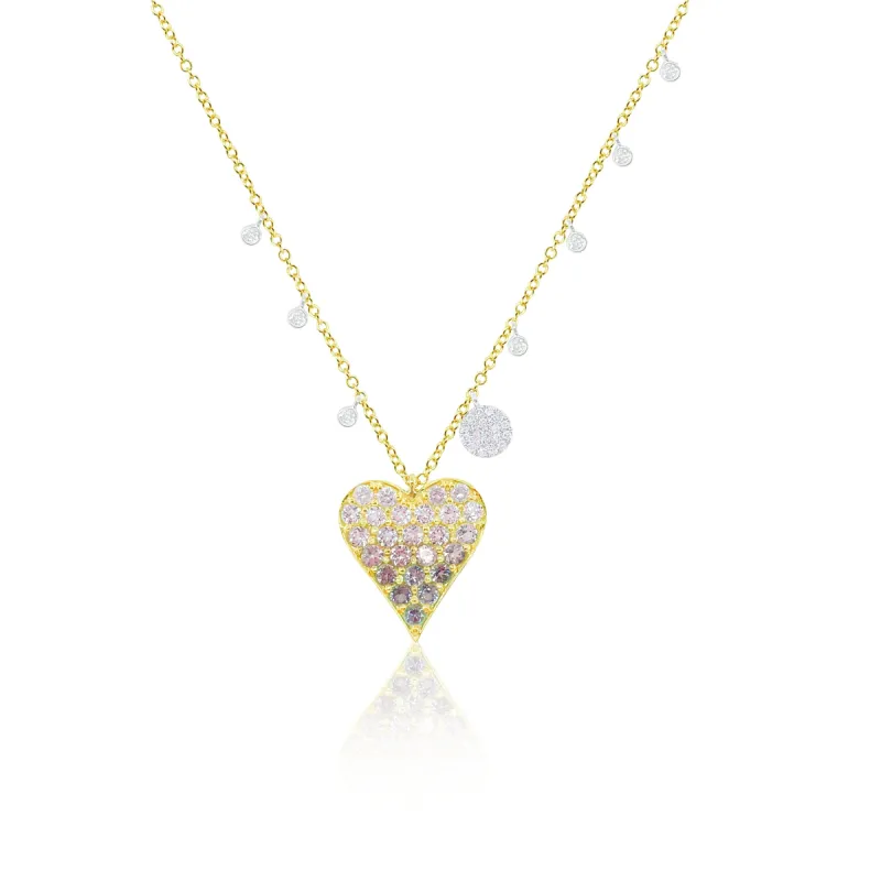 Blue Topaz Heart Necklace sold by Meira T
