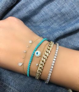 Turquoise Chain Bracelet (All New!) sold by Meira T