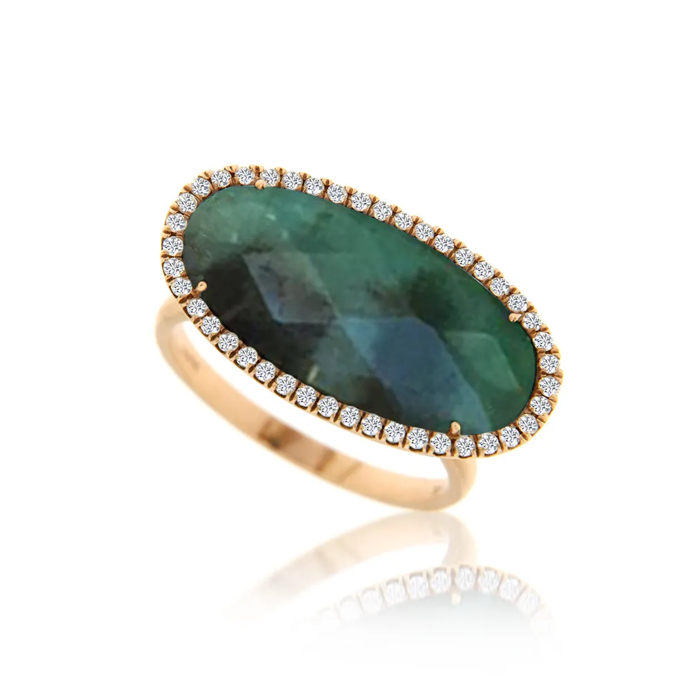 Emerald Diamond Ring sold by Meira T