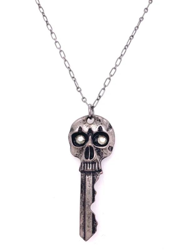 Skull Key Pendant Necklace sold by Meira T