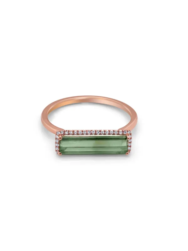 Rose Gold Watermelon Tourmaline Ring sold by Meira T