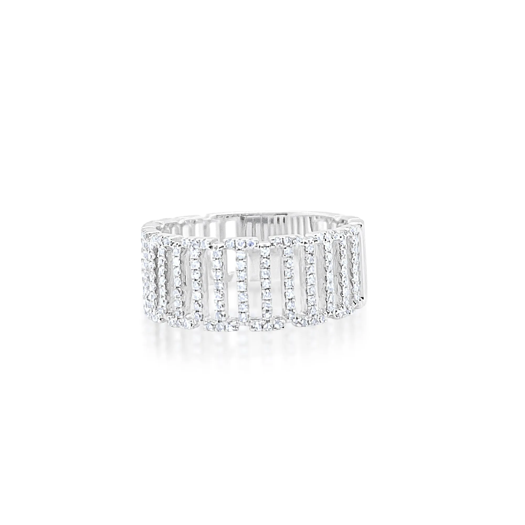 White Gold Diamond Link Ring ONLINE EXCLUSIVE sold by Meira T