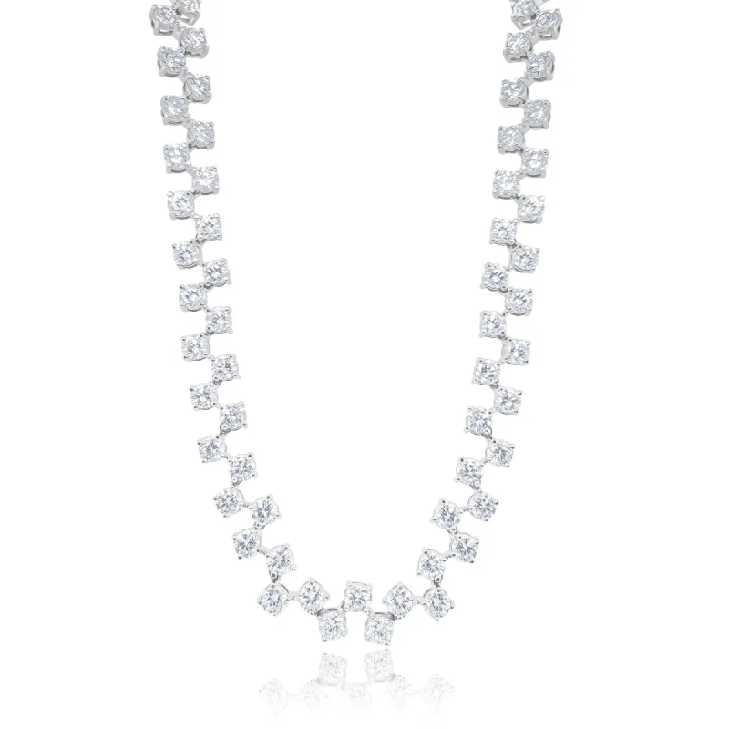 21.07 Cts Gala Tennis Necklace Lab Grown sold by Meira T