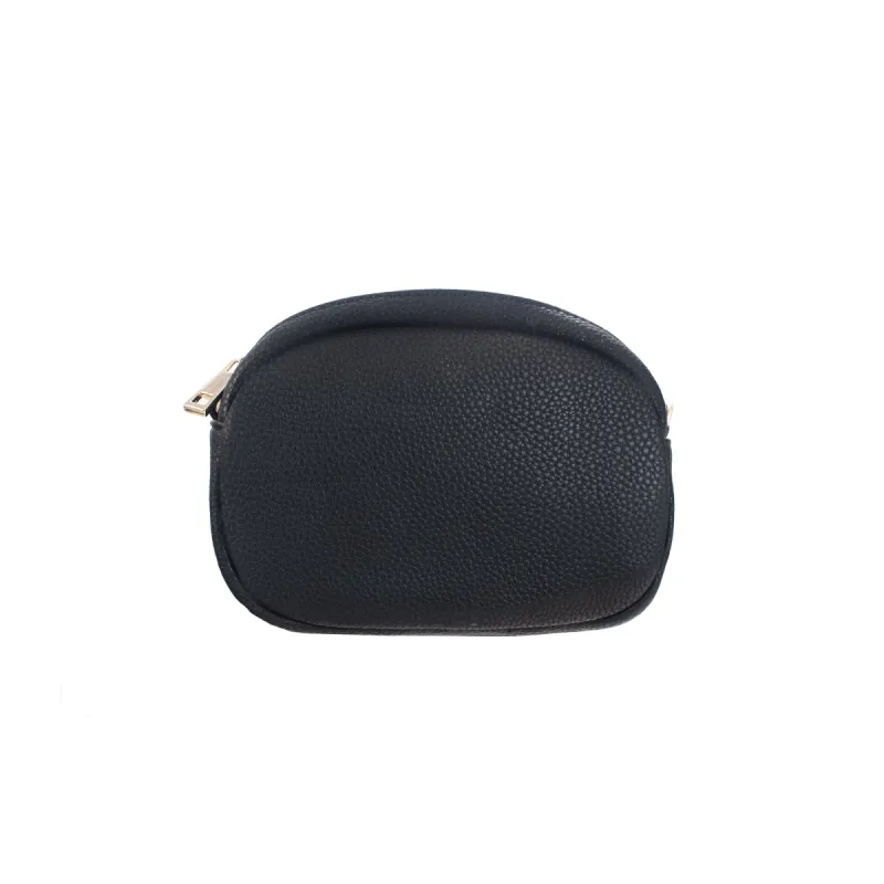 Black Belt Bag with Chain Belt Strap and Evening Strap sold by Meira T