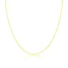 Yellow Enamel Dainty Layering Chain sold by Meira T