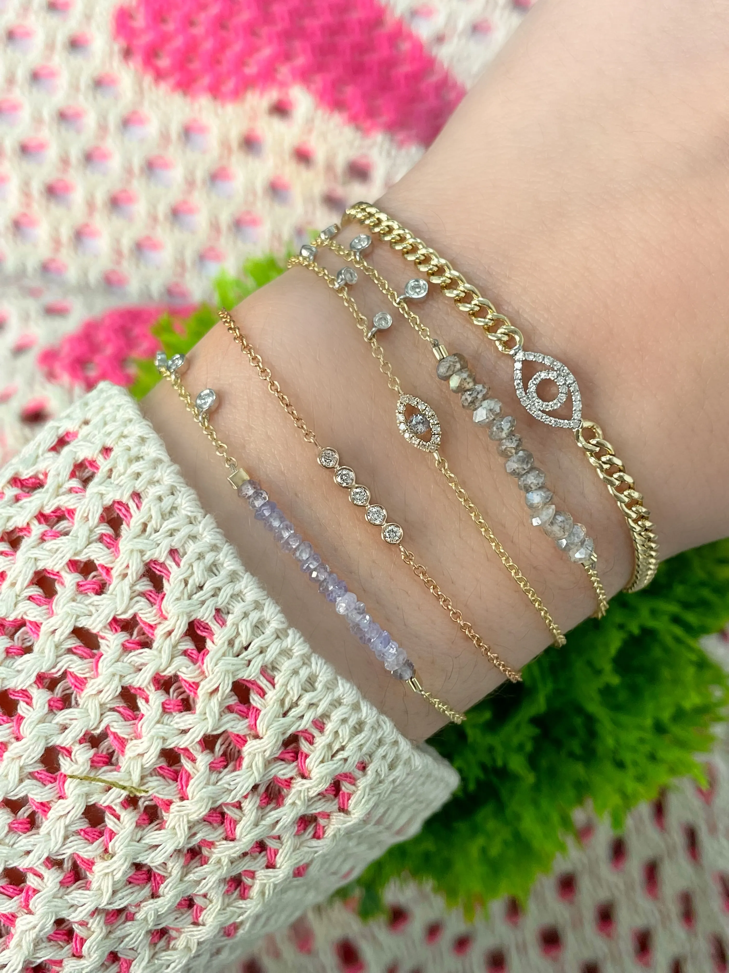 Rose Gold Dainty Bezel Bracelet sold by Meira T product image thumbnail 2