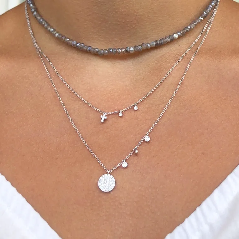 Labradorite Rondelle Beaded Necklace sold by Meira T product image thumbnail 3