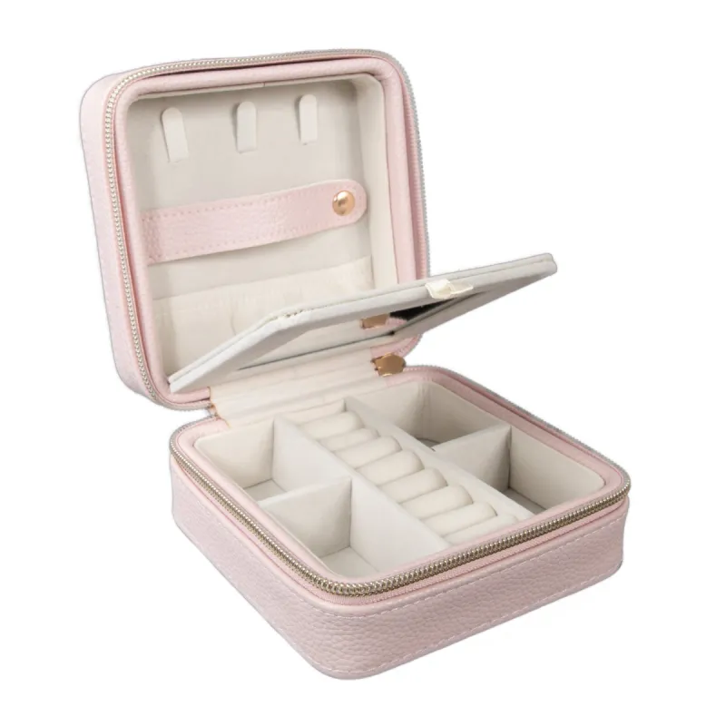 Meira T Pink Leather Jewelry Travel Box sold by Meira T