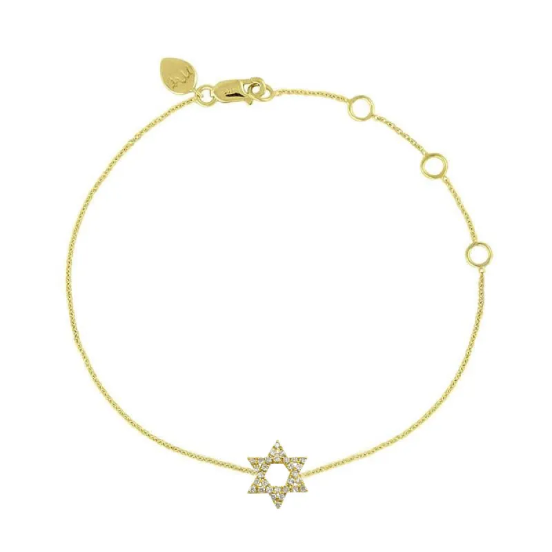Star of David Diamond Bracelet sold by Meira T