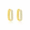 Yellow Gold Square Diamond Huggies sold by Meira T