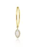 Yellow Gold White Opal Earring sold by Meira T