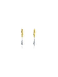 Bead Huggies with a Diamond Spike sold by Meira T