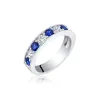 White Gold Diamond and Blue Sapphire Filagree Ring- ONLINE EXCLUSIVE sold by Meira T