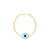 Light Blue and Navy CZ Enamel Evil Eye Bracelet sold by Meira T