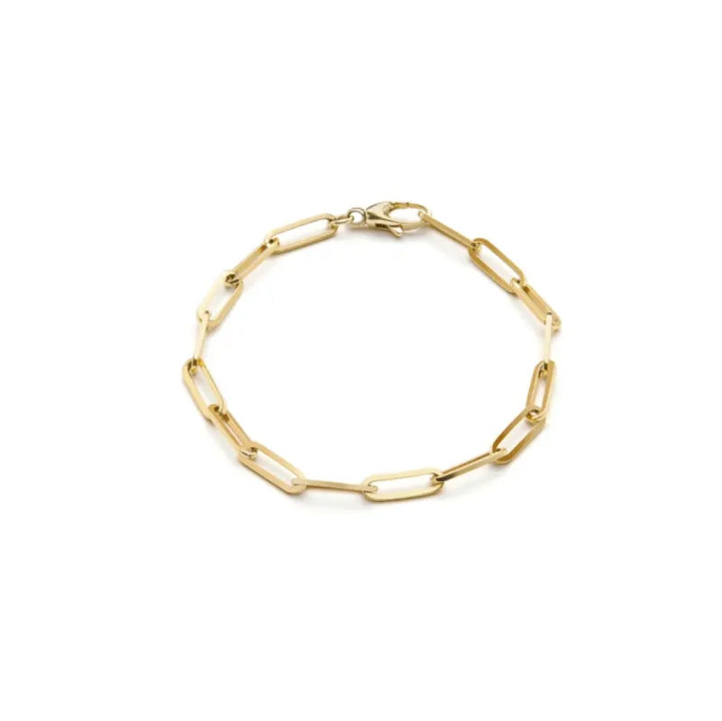 Chunky 10mm Paperclip Bracelet sold by Meira T