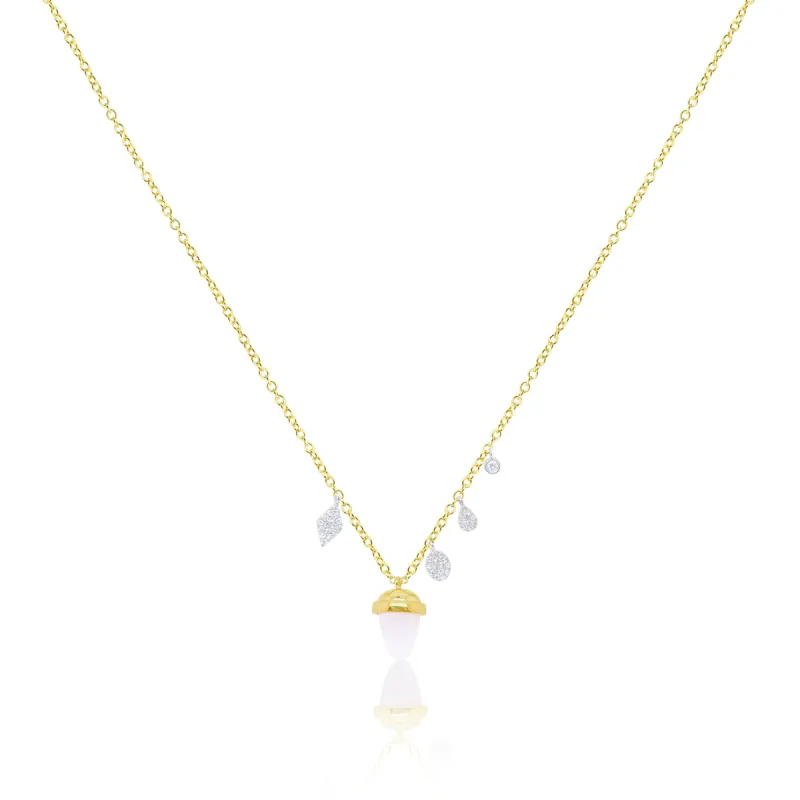 Yellow Gold Acorn Necklace sold by Meira T