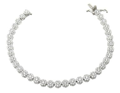 3 Carat Statement Tennis Bracelet ONE OF A KIND sold by Meira T