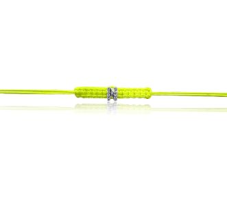 Diamond Initial Yellow Cord Bracelet sold by Meira T