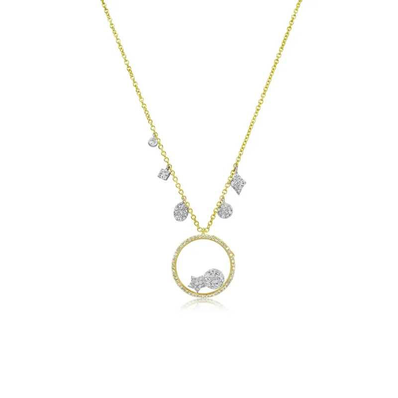 Diamond Charm Shaker Necklace sold by Meira T