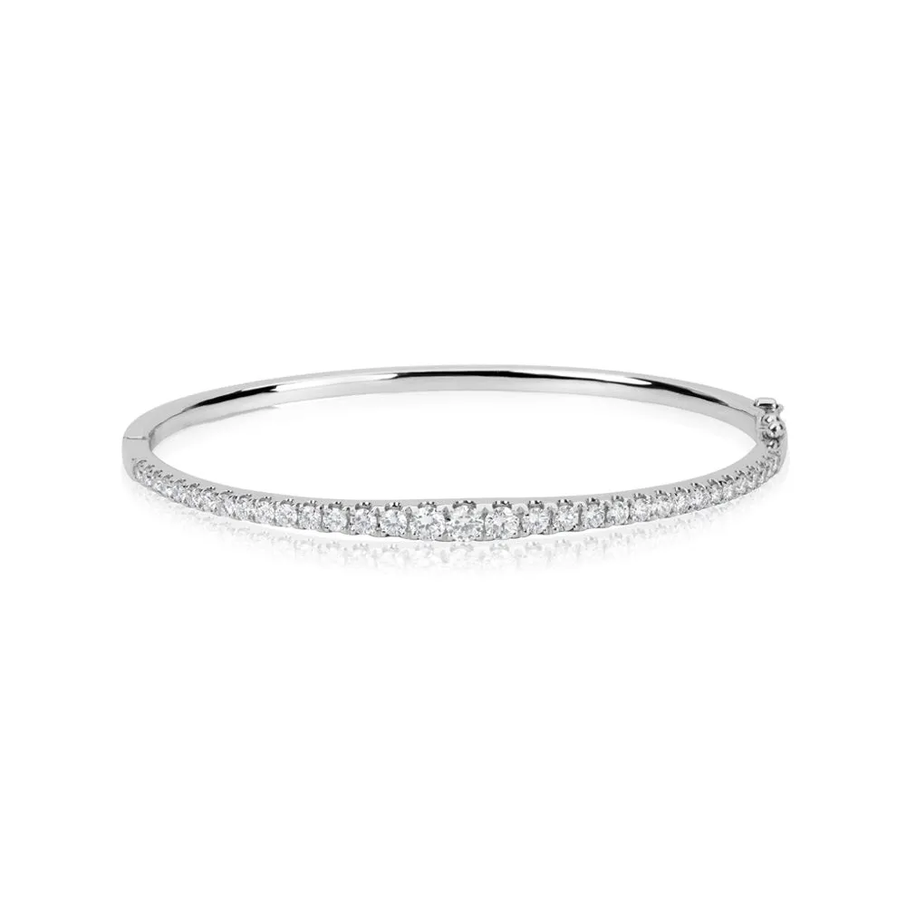 1.6 Carat Graduated Diamond Bangle Bracelet ONLINE EXCLUSIVE sold by Meira T