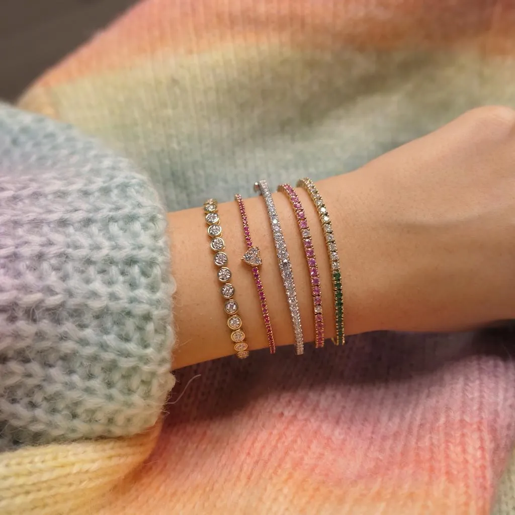 1.6 Carat Graduated Diamond Bangle Bracelet ONLINE EXCLUSIVE sold by Meira T product image thumbnail 2