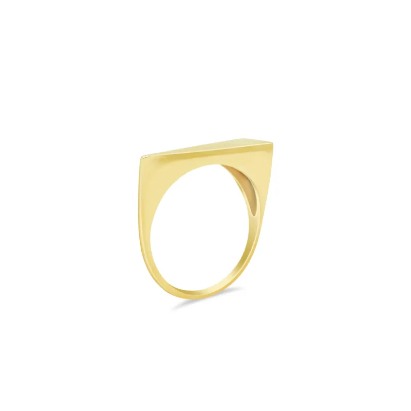 Yellow Gold Asymmetric Ring sold by Meira T