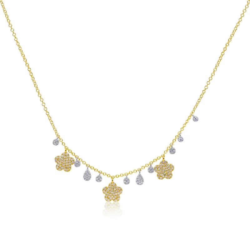 Dainty Diamond Clover Necklace sold by Meira T