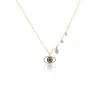 Evil Eye and Diamond Charm Necklace sold by Meira T