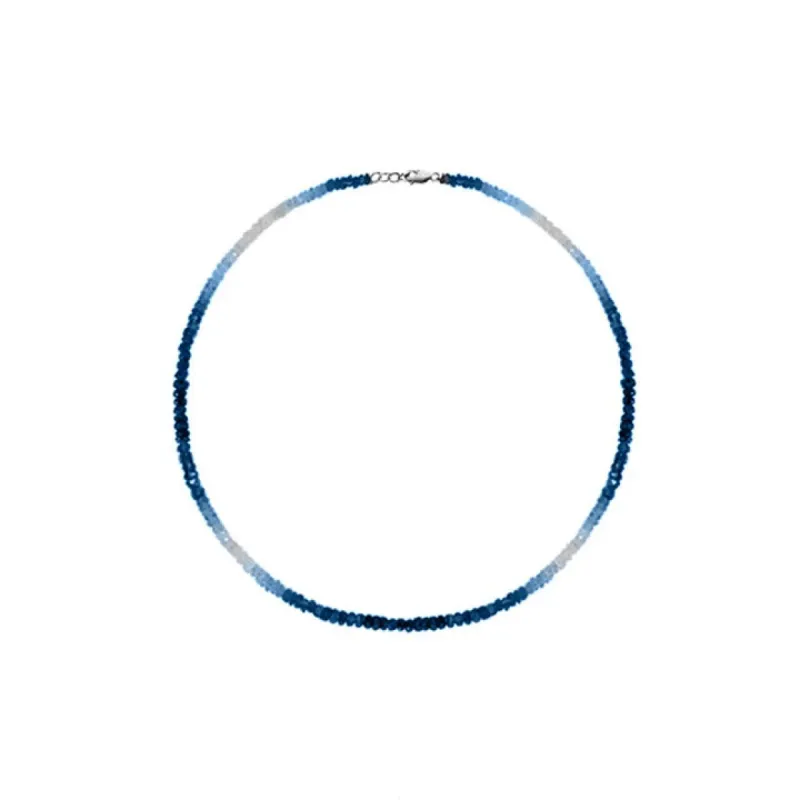 Blue Ombre Sapphire Layering Bracelet sold by Meira T