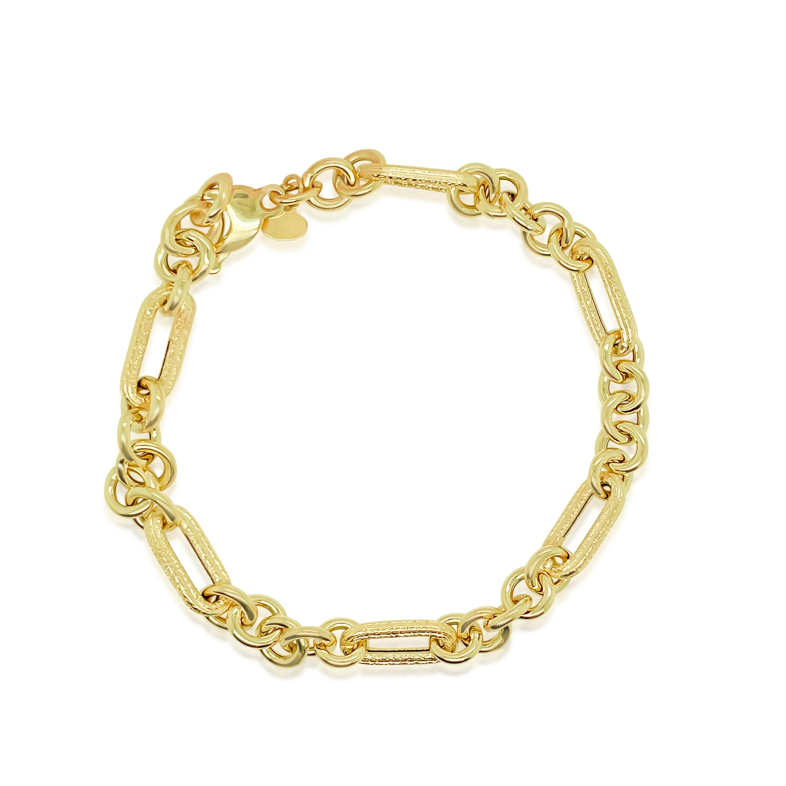Yellow Gold Multilink Chain Bracelet sold by Meira T